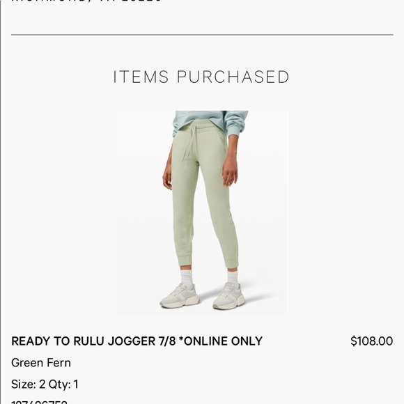 Ready to Rulu 7/8 Joggers - Picture 1 of 4